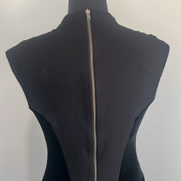 Helmut Lang silk/velvet black dress - Picture 5 of 8